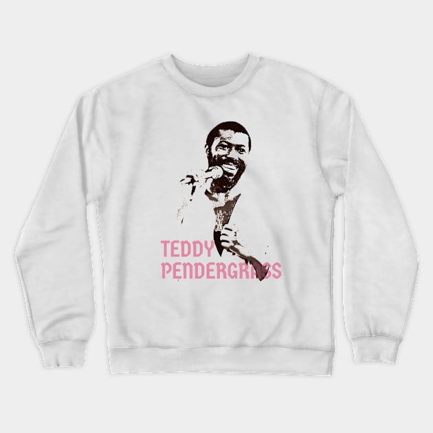 teddy pendergrass // vIntage black white Crewneck Sweatshirt by HANASUISI